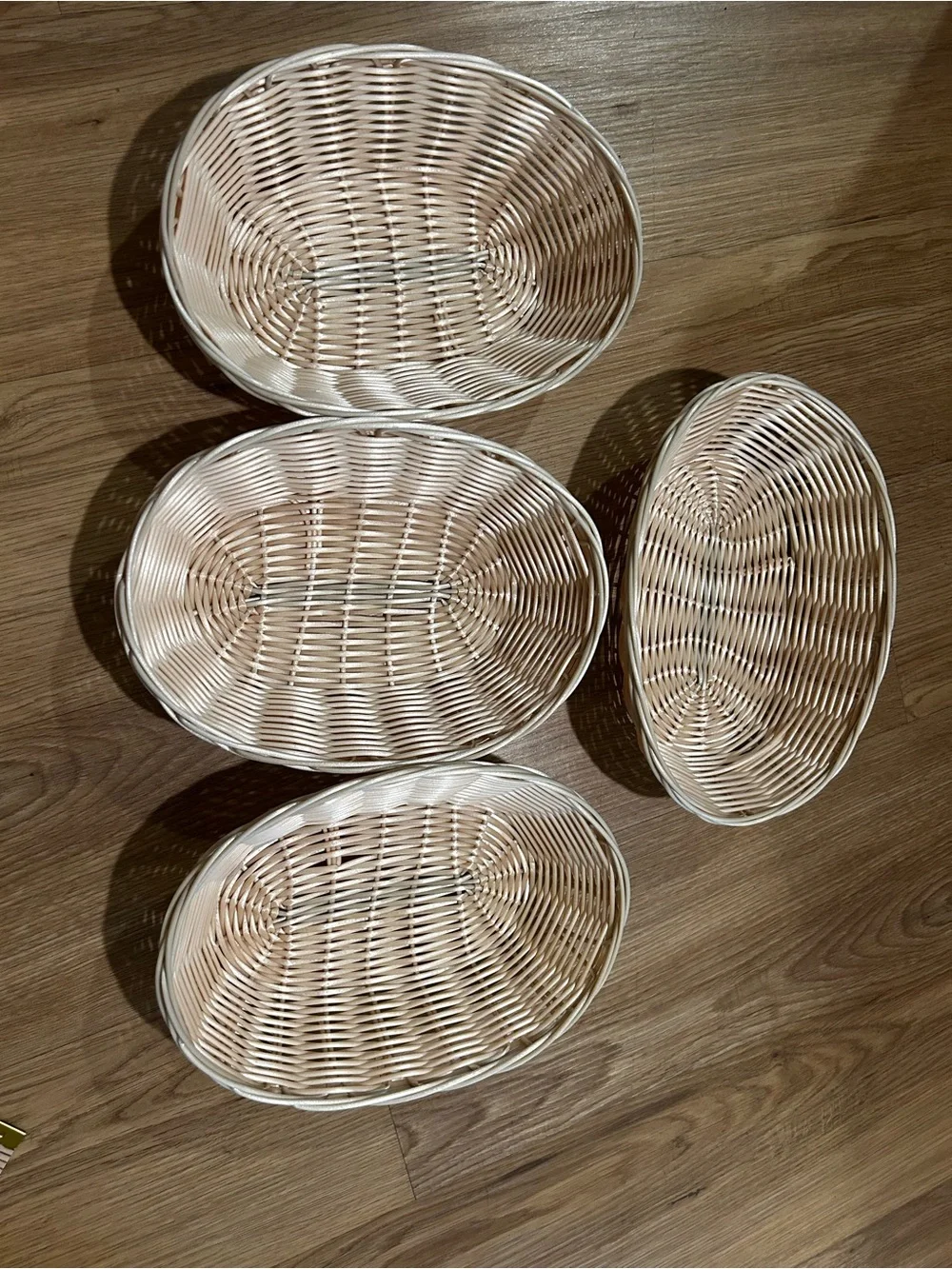 Wicker Woven Oval Serving Baskets - great for gift baskets or serving food